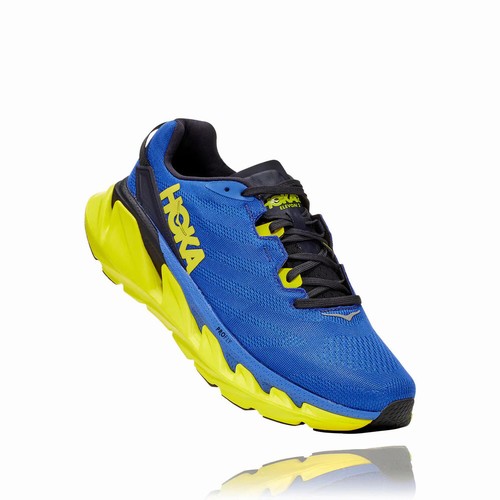 Hoka One One ELEVON 2 Vegan Shoes For Men India Blue/Green IN-9587